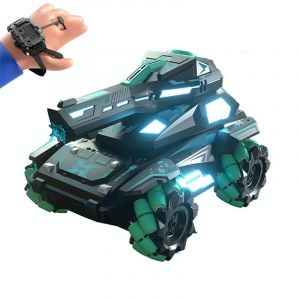 Voiture Télécommandée Tout-Terrain Stunt Avec Télécommande Et Double Contrôle Bleu YONIS - Neuf