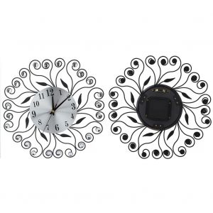 HJLIAN Horloge murale moderne 3D sans tic-tac, grande taille, pour decoration de salon - Neuf