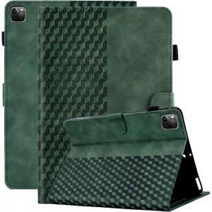 Kal-Coque Pour Ipad Air 5e Génération 2022 / Ipad Air 4 2020 10.9 Pouces, Ipad Pro 11 (4e/3e/2e/1e Génération) Housse Cuir Pu Etui De Protection Avec Veille/Réveil Auto- Vert Foncé - Neuf