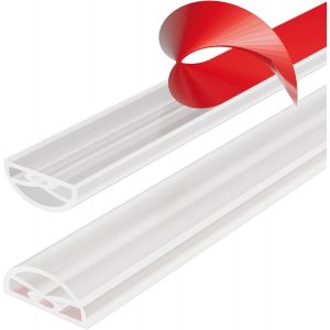 SJZG-Barri&egrave;re De Douche En Silicone Auto-Adh&eacute;sif,Barri&egrave;re D'Eau Pliable Pour Douche &Agrave; Bord De Baignoire, Douche Pour Salle De Bain, Bande De R&eacute;tention D'Eau De Seuil De Salle De Bain(Transparent, - Neuf