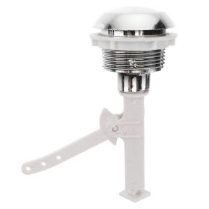 Bouton-poussoir universel pour chasse d'eau de toilettes, installation sur le couvercle du r&eacute;servoir - Neuf