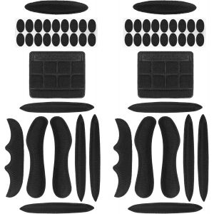 Kits de Rembourrage de Casque Coussinet de Casque de Vélo Coussinet de Casque de Rechange Noir pour Casque de Vélo 2 Ensembles - Neuf