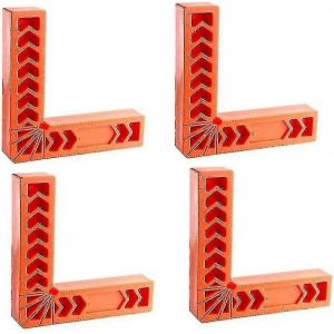 4 pièces 6 ""Angle Positionnement Carrés Angle Droit Pince Porte-Bois Travail du Bois Outil de Charpentier - Neuf