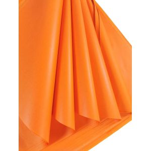 Lot De 25 Grandes Feuilles De Papier De Soie Orange Sans Acide,Parfait Pour L'emballage Cadeau,Le Stockage,L'emballage,Les Loisirs Cr&eacute;atifs,L'archivage,Le D&eacute;chiquetage,70 X 50 Cm - Neuf