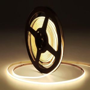 Dc12v Ruban Led Cob Blanc Naturel 4000k, 5m 480led/M Bande Lumineuse Led, Cri90+ 2.7mm Led Strip Rubans &Agrave; Led Cob Pour La D&eacute;coration De La Salle Fpv De Voiture(Seule Bande Led) - Neuf