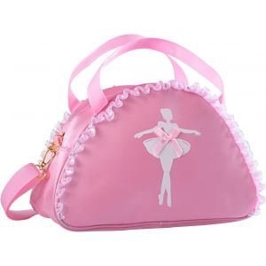 acdsgd-Sac de Danse Ballet Latine Fille, Sac &agrave; Main de Danse Sport Gym Fitness pour Enfant, Sac de Danse Classique, Sac de Voyage Cartable Bandouli&egrave;re pour Fille Enfant, Rose - Neuf