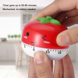 Hjlian Minuterie De Cuisson Mecanique, Compteur Manuel De Formes De Legumes Pour Outil De Chronometrage De Cuisine (Rouge) - Neuf