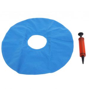 Coussin Gonflable Rond Pour Fauteuil Roulant, Anti-Escarres, Anti-Fuite, Bleu Clair - Neuf