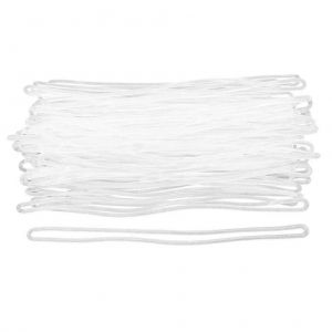 1 ensemble 100 pcs PVC Boucles de bagages &Eacute;tiquette de bagage Worm Loops Sangles (transparent) - Neuf