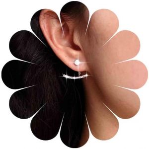 Kalvd-Boucles D'oreilles Vintage En Cristal Et Perles Boucles D'oreilles En Strass Boucles D'oreilles En Perles Boucles D'oreilles En Cristal Bijoux Pour Femmes Et Filles - Neuf