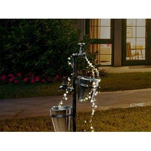 Lampes Solaires À Led Avec Jardinières ¿ Lot De 2 Lampes De Jardin Sur Piquet - Neuf