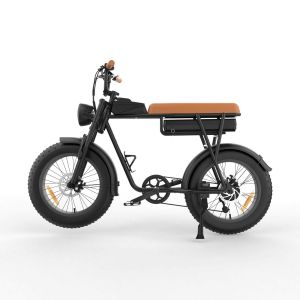 V&eacute;lo &Eacute;lectrique Yamali Fxh-006, Batterie 48 V 18 Ah, Tout-Terrain, Marron - Neuf