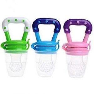 Baby Fruit Feeder T&eacute;tine 3pack-Fresh Food Feeder-Silicone Nipple Teething Toy-Silicone Pouches Pour Les Tout-Petits Et Les Enfants - Neuf