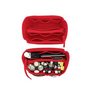 Organiseur de sac à main élégant en feutre avec 12 poches - Doublure fourre-tout pour femme - Options rouge, beige et gris foncé - Neuf
