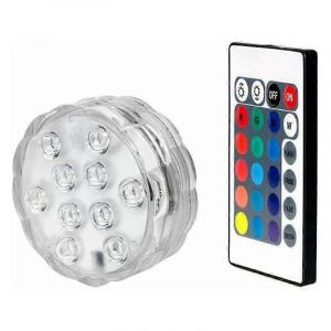 Aquarium Led Sous-Marin Lumières Colorées Télécommande Projecteur Décoration Fête - Neuf
