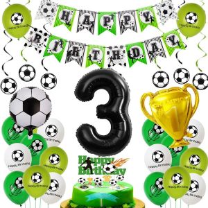 Ballon De Football 3 Ans Anniversaire, Anniversaire 3 Ans Decoration Garcon Football, Ballon 3 Ans Anniversaire Football Garçon, Decoration Anniversaire 3 Ans Foot, Football 3 Ans Ballon - Neuf