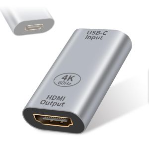 CFRY-Adaptateur USB C vers HDMI 4K@60Hz,Adaptateur USB-C vers HDMI, Adaptateur prolongateur USB 3.1 Type C Femelle vers HDMI Femelle pour Ordinateur Portable, projecteur, TV, Ordinateur, Moniteur. - Neuf