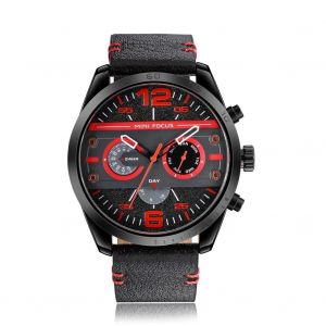 Mini Focus &Agrave; La Mode Hommes Simple &Eacute;tanche &Agrave; L'eau Mouvement Bracelet En Cuir Montre-Bracelet(01) - Neuf