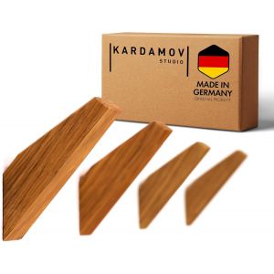 Lot De 4 Crochets Muraux En Bois Naturel De Berlin,Crochets Muraux Modernes Faits À La Main En Chêne,Minimalistes Et Polyvalents,Porte-Manteaux,Porte-Manteaux (Lot De 4 Chêne) - Neuf