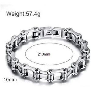 Cha&icirc;ne De Moto Pour Homme, Bracelet En Acier Inoxydable &Agrave; La Mode, Design En Cha&icirc;ne De V&eacute;los, Cadeau Pour Homme - Neuf