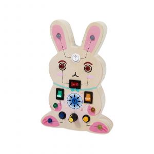 Tableau D'activit&eacute;s, Jouet, Puzzle, Dessin Anim&eacute;, Apprentissage Pr&eacute;coce, Tableau De Commutation, Jouet, Cadeau Pour B&eacute;b&eacute;, Comp&eacute;tence Pratique-Lapin - Neuf