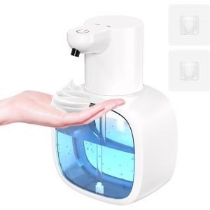 KAL-Distributeur De Savon Automatique 500 Ml - Distributeur De Savon Mousse Électrique À Montage Mural - Rechargeable Par Usb - Distributeur De Savon Sans Contact - Étanchéité Ipx5 - Pour Salle De - Neuf
