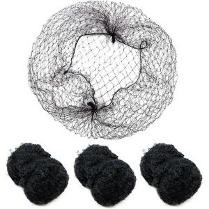 Chignon À Cheveux En Résille À Cheveux,100 Pièces Filets À Cheveux Invisibles,20 Pouces En Maille Bord Élastique Pour Les Femmes - Neuf