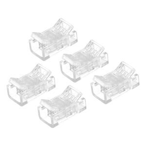 Kalanka-Rvb Led Lumiere Bande Connecteurs Adaptateur Pour Bande Lumiere Non Câblé Sans Interruption Piste Éclairage Connecteur Paquet De 5 (4 Broche, 8mm) - Neuf