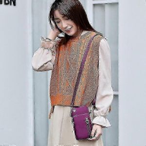 Sac bandouli&egrave;re unisexe &eacute;tanche avec poche pour t&eacute;l&eacute;phone portable et argent. Mini pochette. - Neuf