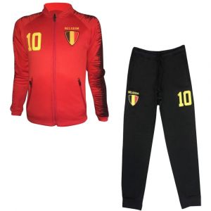 Jogging Surv&ecirc;tement Belgique Enfant Rouge News (Taille 10 Ans,Couleur Rouge) - Neuf