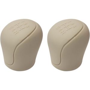 Funda Para Manillar De Coche Beige (2 Unidades), De Silicona, Resistente Al Desgaste Y A Los Arañazos. - Neuf