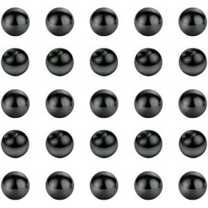 Nbgcm-25pcs Or Boule De Remplacement Pour Bijoux Piercings 14g 16g 3/4/5/6mm Piercing Boule Lèvre Piercing Septum Sourcils Helix Oreille Piercing Téton Mamelon Piercing Langue Nombril Piercing - Neuf