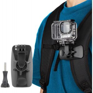 Support magnétique pour Sac à dosbandoulière pour GoPro Hero 12 11 10 9 8 7 6 5 Mini Max,DJI OSMO Action,Insta360,360° Support Universel à Changement Rapide pour Sac à Dos pour Caméra D'act - Neuf