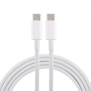 Câble USB PD 5A Câble de charge rapide USB-C / Type-C mâle vers USB-C / Type-C mâleLongueur de câble 2 m blanc - Neuf
