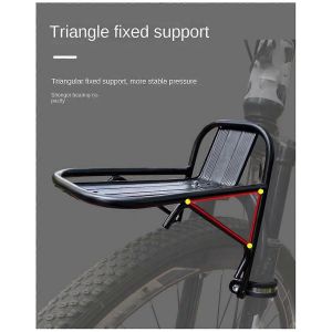 Porte-Bagages Avant De V&eacute;lo Support De Panier De V&eacute;lo Porte-Bagages Avant De V&eacute;lo De Montagne - Neuf