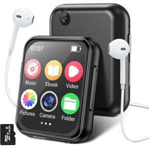 64Go Lecteur MP3 Bluetooth 5.4, 2.0"" MP3 Player sans Perte HiFi MP4 Baladeur avec Caméra, Photo Album, Enregistreur, Haut Parleur, Radio FM (A30) - Neuf