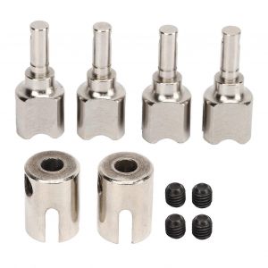 RC diff&eacute;rentiel diff outdrive acier syst&egrave;me de transmission de puissance efficace coupe de diff&eacute;rentiel RC stable pour voitures ARRMA 1/7 1/8 RC argent - Neuf