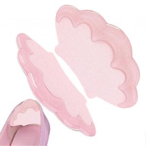 Talonnettes Pour Chaussures Femmes, Auto-Adh&eacute;sives, Souple Haute Talons, 1 Paire De Rose Chaussure Coussins Pour Les Chaussures - Neuf