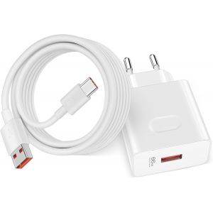 ERYI-66W Supercharge Chargeur Rapide Et 2M 6A Câble Usb C Pour Honor 90 70 Magic V2 Rsr Magic V3 Mate 40 Pro, Chargeur Usb Pour Honor Magic6 Lite 200 Smart 200 Lite X6B X7B 70 Lite X8A X7A X6A Magic5 - Neuf