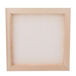 Cerceau a broder carre en bois pour point de croix, outil de couture et de broderie a la main - Neuf