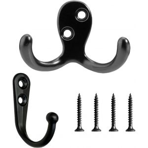 1 cintre,1 crochet,crochet mural,crochet de salle de bain,crochet de porte,crochet de suspension,crochet noir,crochet pour serviettes,crochet de cuisine - Neuf