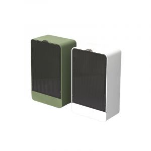Lot de 2 porte-savons avec couvercle, support mural, sans perçage, bac de vidange amovible pour évier, douche, salle de bain, cuisine, blanc - Neuf