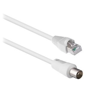 KALANKA-- Câble RJ45 : Coaxial M/M 2 Mètres - Blanc - Neuf