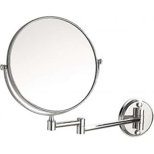 Mural Miroir De Maquillage 6-Pouces Pliant T&eacute;lescopique Rotatif Grossissement 3x Vanit&eacute; De Salle De Bains Miroir De Maquillage - Neuf