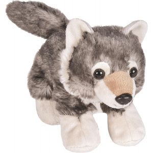 KALANKA-Wild Republic - 16244 - Peluche - Hug'ems - Loup - 18 cm - Neuf