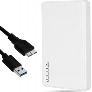 Disque Dur Externe 1To Hdd Usb3.0 Ultra Rapide Et Fin Pour La Sauvegarde Des Données U2013 Disque Dur Portable Compatible Pour Mac, Ordinateur Portable, Pc, Ps4, Console De Jeu (Blanc) - Neuf