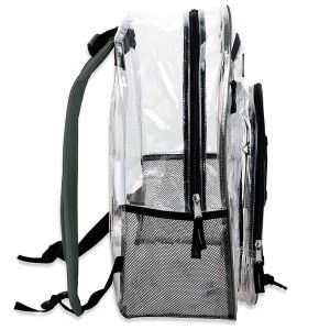 Sac &Agrave; Dos En Pvc Transparent Et R&eacute;sistant &iquest; Robuste, R&eacute;sistant Au Gel, Spacieux Et Confortable Pour L'&eacute;cole, Le Travail, Les Concerts Et L'utilisation Quotidienne - Neuf