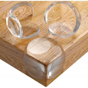 Coin De Table Protection Pour B&eacute;b&eacute;-Coussin D'angle Grande Pour Coins & Bords De Table-Protege Table S&eacute;curit&eacute; Enfant-Anti-Choc Et Transparent Avec L''adh&eacute;sif Fort (24 Pcs) - Neuf