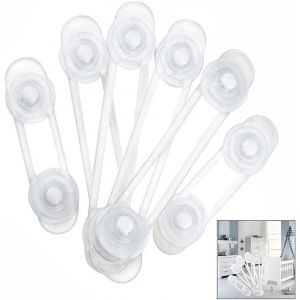 Bloquet De S&eacute;curit&eacute; Enfant,6pcs Securite Placard Enfant Et B&eacute;b&eacute; Sur Placard,Armoires,Tiroirs,Fours - Neuf