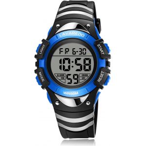 Jgd-Montre Enfant Gar&ccedil;on Fille,Montre Digitale Enfant Pour Alarme/Minuterie/Affichage De L'heure/Affichage De La Date,&Eacute;tanche Montre-Bracelet Num&eacute;rique D'ext&eacute;rieur Pour Enfants De 3 &Agrave; 12 Ans - Neuf